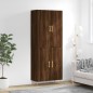 vidaXL Aparador alto madera contrachapada marrón roble 69,5x34x180 cm vidaXL Aparador alto madera contrachapada marrón roble 69,5x34x180 cm