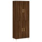 vidaXL Aparador alto madera contrachapada marrón roble 69,5x34x180 cm vidaXL Aparador alto madera contrachapada marrón roble 69,5x34x180 cm