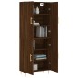 vidaXL Aparador alto madera contrachapada marrón roble 69,5x34x180 cm vidaXL Aparador alto madera contrachapada marrón roble 69,5x34x180 cm