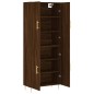 vidaXL Aparador alto madera contrachapada marrón roble 69,5x34x180 cm vidaXL Aparador alto madera contrachapada marrón roble 69,5x34x180 cm