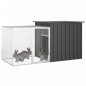 vidaXL Jaula de conejos acero galvanizado antracita 200x91x100 cm vidaXL Jaula de conejos acero galvanizado antracita 200x91x100 cm