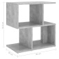 vidaXL Mesita de noche madera de ingeniería gris hormigón 50x30x51,5cm vidaXL Mesita de noche madera de ingeniería gris hormigón 50x30x51,5cm