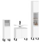 vidaXL Set de muebles de baño 3 piezas madera contrachapada blanco vidaXL Set de muebles de baño 3 piezas madera contrachapada blanco