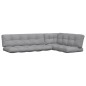vidaXL Cojines para palets 5 unidades tela gris vidaXL Cojines para palets 5 unidades tela gris