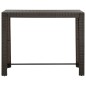 vidaXL Mesa alta de jardín ratán sintético marrón 140,5x60,5x110,5 cm vidaXL Mesa alta de jardín ratán sintético marrón 140,5x60,5x110,5 cm