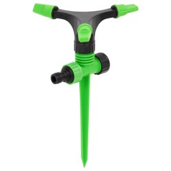 vidaXL Aspersores giratorios 4 uds verde negro 16x13,5x25,5 cm ABS&PP