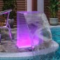 vidaXL Fuente de piscina con set de conector y luces RGB acrílico 51cm vidaXL Fuente de piscina con set de conector y luces RGB acrílico 51cm