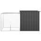 vidaXL Jaula de conejos acero galvanizado antracita 200x91x100 cm vidaXL Jaula de conejos acero galvanizado antracita 200x91x100 cm