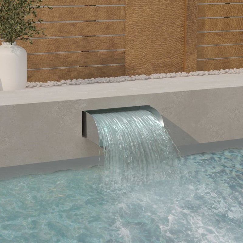 vidaXL Cascada de jardín con LEDs acero inoxidable 304 45x34x14 cm vidaXL Cascada de jardín con LEDs acero inoxidable 304 45x34x14 cm