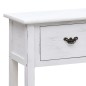 vidaXL Aparador madera maciza de paulownia blanco antiguo 108x30x76 cm vidaXL Aparador madera maciza de paulownia blanco antiguo 108x30x76 cm