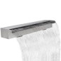 vidaXL Fuente cascada rectangular piscina acero inoxidable 90 cm vidaXL Fuente cascada rectangular piscina acero inoxidable 90 cm