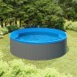 vidaXL Piscina de chapoteo con skimmer colgante y bomba 350x90 cm gris vidaXL Piscina de chapoteo con skimmer colgante y bomba 350x90 cm gris