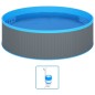 vidaXL Piscina de chapoteo con skimmer colgante y bomba 350x90 cm gris vidaXL Piscina de chapoteo con skimmer colgante y bomba 350x90 cm gris