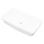 vidaXL Lavabo lujoso rectangular ceráminca blanco 71x39 cm vidaXL Lavabo lujoso rectangular ceráminca blanco 71x39 cm