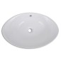 vidaXL Lavabo ovalado y orificio desbordamiento cerámica 59x38,5 cm vidaXL Lavabo ovalado y orificio desbordamiento cerámica 59x38,5 cm