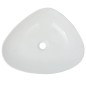 vidaXL Lavabo triangular de cerámica blanco 50,5x41x12 cm vidaXL Lavabo triangular de cerámica blanco 50,5x41x12 cm