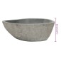 vidaXL Lavabo de piedra de río ovalada 37-46 cm vidaXL Lavabo de piedra de río ovalada 37-46 cm