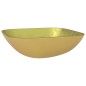 vidaXL Lavabo de vidrio dorado 42x42x14 cm vidaXL Lavabo de vidrio dorado 42x42x14 cm