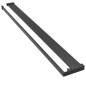 vidaXL Mampara ducha con estante vidrio ESG y aluminio negro 115x195cm vidaXL Mampara ducha con estante vidrio ESG y aluminio negro 115x195cm