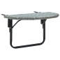 vidaXL Mesa de jardín de ratán sintético gris 60x60x40 cm vidaXL Mesa de jardín de ratán sintético gris 60x60x40 cm