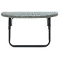 vidaXL Mesa de jardín de ratán sintético gris 60x60x40 cm vidaXL Mesa de jardín de ratán sintético gris 60x60x40 cm
