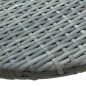 vidaXL Mesa de jardín de ratán sintético gris 60x60x40 cm vidaXL Mesa de jardín de ratán sintético gris 60x60x40 cm