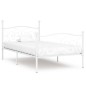 vidaXL Estructura de cama con somier metal blanco 100x200 cm vidaXL Estructura de cama con somier metal blanco 100x200 cm