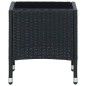 vidaXL Mesa de jardín ratán sintético negro 40x40x45 cm vidaXL Mesa de jardín ratán sintético negro 40x40x45 cm