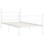 vidaXL Estructura de cama con somier metal blanco 100x200 cm vidaXL Estructura de cama con somier metal blanco 100x200 cm