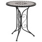 vidaXL Mesa bistro de mosaico cerámica gris 61 cm vidaXL Mesa bistro de mosaico cerámica gris 61 cm