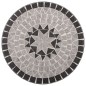 vidaXL Mesa bistro de mosaico cerámica gris 61 cm vidaXL Mesa bistro de mosaico cerámica gris 61 cm