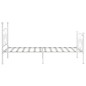 vidaXL Estructura de cama con somier metal blanco 100x200 cm vidaXL Estructura de cama con somier metal blanco 100x200 cm