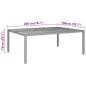 vidaXL Mesa jardín madera acacia ratán sintético negro 200x150x75 cm vidaXL Mesa jardín madera acacia ratán sintético negro 200x150x75 cm