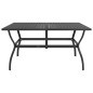 vidaXL Mesa de jardín de acero gris antracita 140x80x72 cm vidaXL Mesa de jardín de acero gris antracita 140x80x72 cm