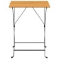 vidaXL Mesa bistró de terraza madera maciza de acacia 55x54x71 cm