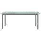 vidaXL Mesa de jardín de aluminio y vidrio gris claro 190x90x74 cm vidaXL Mesa de jardín de aluminio y vidrio gris claro 190x90x74 cm