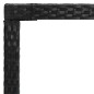 vidaXL Mesa alta de jardín ratán sintético y vidrio negro 130x60x110cm vidaXL Mesa alta de jardín ratán sintético y vidrio negro 130x60x110cm