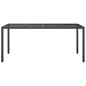 vidaXL Mesa jardín vidrio templado ratán sintético negra 190x90x75 cm vidaXL Mesa jardín vidrio templado ratán sintético negra 190x90x75 cm