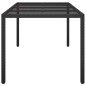 vidaXL Mesa jardín vidrio templado ratán sintético negra 190x90x75 cm vidaXL Mesa jardín vidrio templado ratán sintético negra 190x90x75 cm