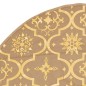 vidaXL Falda del árbol de Navidad lujo y calcetín tela amarillo 122cm vidaXL Falda del árbol de Navidad lujo y calcetín tela amarillo 122cm