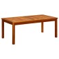 vidaXL Mesa de centro de jardín madera maciza de acacia 110x60x45 cm 
