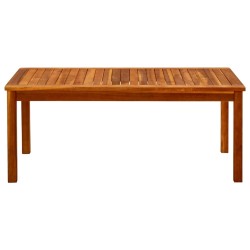 vidaXL Mesa de centro de jardín madera maciza de acacia 110x60x45 cm 