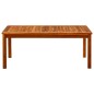 vidaXL Mesa de centro de jardín madera maciza de acacia 110x60x45 cm 