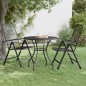 vidaXL Mesa de jardín malla metálica expandida antracita Ø80x72 cm vidaXL Mesa de jardín malla metálica expandida antracita Ø80x72 cm