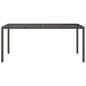 vidaXL Mesa jardín vidrio templado ratán sintético marrón 190x90x75 cm vidaXL Mesa jardín vidrio templado ratán sintético marrón 190x90x75 cm