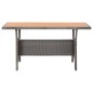 vidaXL Mesa de jardín de madera maciza de acacia gris 120x70x66 cm vidaXL Mesa de jardín de madera maciza de acacia gris 120x70x66 cm