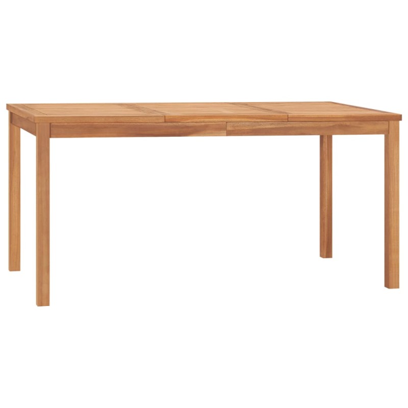 vidaXL Mesa de comedor de jardín madera maciza de teca 160x80x77 cm vidaXL Mesa de comedor de jardín madera maciza de teca 160x80x77 cm