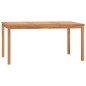 vidaXL Mesa de comedor de jardín madera maciza de teca 160x80x77 cm vidaXL Mesa de comedor de jardín madera maciza de teca 160x80x77 cm