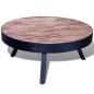 vidaXL Mesita baja de centro redonda de madera de teca reciclada vidaXL Mesita baja de centro redonda de madera de teca reciclada