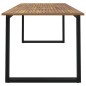 vidaXL Mesa de jardín con patas en U madera maciza acacia 180x90x75 cm vidaXL Mesa de jardín con patas en U madera maciza acacia 180x90x75 cm